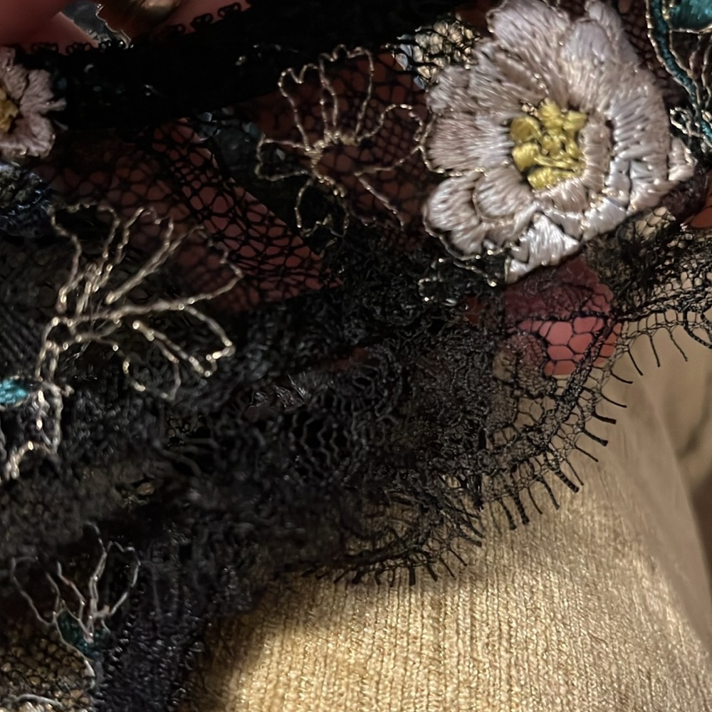 NWT agent provocateur Athena embroidered Swarovski crystal lace brief 4 - Picture 15 of 15